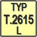Piktogram - Typ: T.2615-L